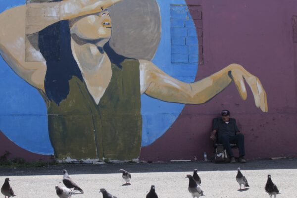Mural in the Arecibo Plaza.